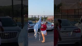 Mom embarrassing Emily Emily and the Cabell Midland Band Marching over to the field [upl. by Rodmun]