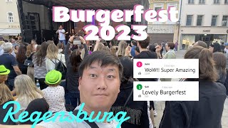 Burgerfest 2023 in Regensburg Germany  Lets enjoy festival [upl. by Ayerhs]