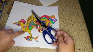 How to make Sarimanok Paper Layering Art Appreciation [upl. by Rhodie]