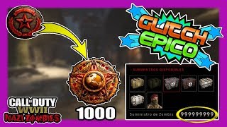 GLITCH SUMINISTROS INFINITOS Y NIVEL 1000 ZOMBIES  WW2 CALL OF DUTY [upl. by Aprile61]