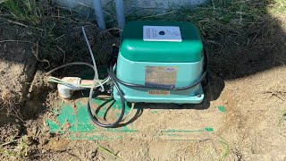 New septic aerator pump installation is super easy [upl. by Adniral703]