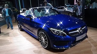 2017 Mercedes Benz C 200 Cabriolet  Exterior and Interior  Paris Auto Show 2016 [upl. by Ettelrac]