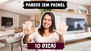 COMO DECORAR A PAREDE DA TV SEM PAINEL [upl. by Nyroc]