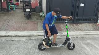 evo uberscoot powerboard test drive 7163cc 2stroke [upl. by Hsepid749]