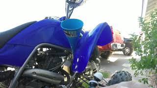 Yamaha Raptor 660 oil change [upl. by Reeher]