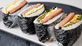 접어 만드는 김밥 스팸 무스비 Folded Kimbap Spam Musubi [upl. by Ylek]