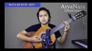 Chord Gampang Mata Ke Hati  Hivi by Arya Nara Tutorial [upl. by Ardnaik]