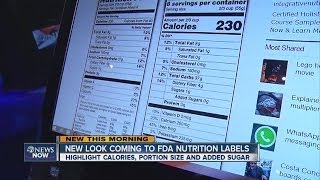 New food labels would highlight calories and sugar [upl. by Rossy]