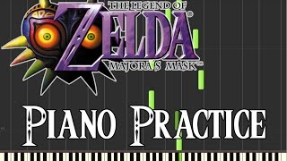 Zelda Majoras Mask  Piano Practice Synthesia [upl. by Leoni]