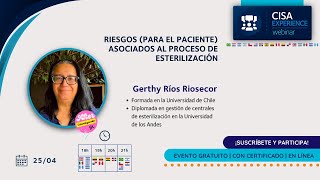 Cisa Experience Webinar  Riesgos para el paciente asociados al proceso de esterilizacion [upl. by Ethelind]