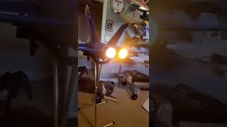 5280 RC BlueFire LED Afterburner in the Freewing Blue Angels F18 80mm [upl. by Christel106]