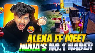 ALEXA FF MEET 💣🤬 INDIAS NO1 NADER👑🧨💣alexalive92461 [upl. by Llerrom]