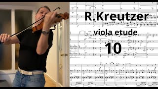 R KREUTZER 🟥 amp10  violin amp viola ETUDE SCORE [upl. by Friedland619]