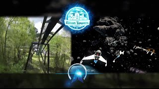 Galactica Alton Towers VR vs No VR Side By Side comparison POV [upl. by Akahc]