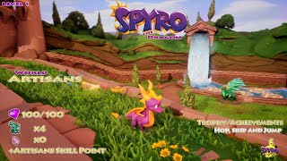 Spyro The Dragon Level 1  Artisans World 100  HTG [upl. by Novla]