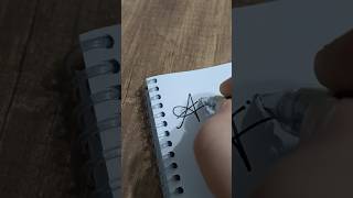 How to sing a letter A ✨ Hand Writings handwriting calligraphy signature [upl. by Ennagem]