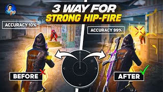 🔥3 Way for strong hip fire in close combat  Best jiggle movement for close range BGMI [upl. by Mclyman]