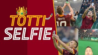 IL SELFIE DI TOTTI CON LA CURVA SUD 🤳 [upl. by Eolhc]