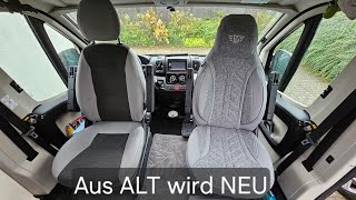 Sitzbezüge Fiat Ducato erneuern  Unsere Tipps und Erfahrungen [upl. by Ellimac]