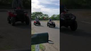 2018 sportsman 570 vs honda rincon 650 [upl. by Blunt]