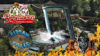 Attractiepark Slagharen Ripsaw Falls  OnOffride [upl. by Hgiellek106]