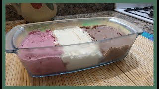 COMO HACER HELADO CASSATA  Receta FÁCIL y super CREMOSA [upl. by Keviv]