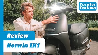 ALLES WAT JE MOET WETEN OVER DE HORWIN Ek1 2023 🛵💨  ELEKTRISCHE SCOOTER  ALLE DETAILS REVIEW [upl. by Grady]