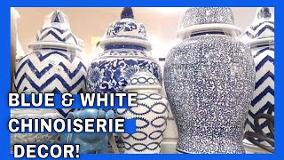 NEW 2024 BLUE amp WHITE CHINOISERIE DECOR GLAM ELEGANT chinoiserieblueandwhitedecor [upl. by Lydia]