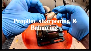 Rc Propeller sharping amp balancing [upl. by Eutnoj]