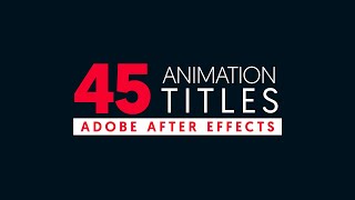 3 Conceptual Title Minimalism Techniques in After Effects [upl. by Damek632]