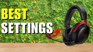 HyperX Cloud III Wireless best Settings [upl. by Suiramad290]