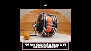 PENN Reels Master Mariner Vintage Bakelite Handle No 349 USA Made Saltwater Reel [upl. by Denna]