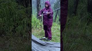 REAL HEAVY RAIN RELAXING SOLO CAMPING IN HEAVY RAIN⛈️🌧️ [upl. by Malinowski]