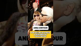 No es de extrañar que Anna Wintour no se atreviera a quitarse las gafas de sol [upl. by Hales681]