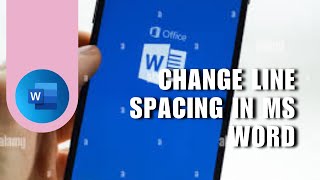 ✅ TIPS How To Change Line Spacing In MS Word On Mobile Phone  Adjust Space Between Lines in word [upl. by Nelloc130]