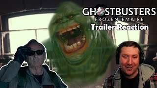 GHOSTBUSTERS FROZEN EMPIRE OFFICIAL TRAILER REACTION [upl. by Ellerred935]