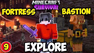 Minecraft Nether Fortress and Bastion Exploration  Episode 9 Hindi [upl. by Aenea]