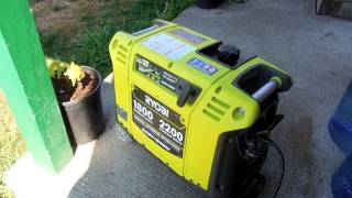 Ryobi Generator 2200 watts [upl. by Nuhsed775]