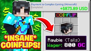 WINNING OVER 800 IRL ON FACTIONS  Minecraft Factions  Complex Factions 4 [upl. by Zarger]