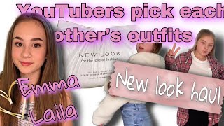 YouTubers pick each other’s outfits Marsden it x Emma Laila 💕 [upl. by Nnayr]