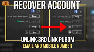 How to unlink 3rd link pubg 2023 [upl. by Llejk]