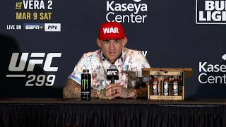 Dustin Poirier PostFight Press Conference  UFC 299 [upl. by Oletta30]