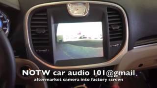 2013 Chrysler 300 with aftermarket camera integated into factory screen [upl. by Teirtza]