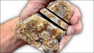 Whats Inside Mexican Agates Cutting Agates Open [upl. by Proudlove633]