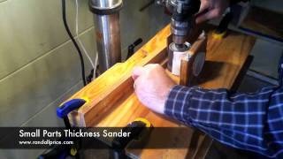 SMALL PARTS THICKNESS SANDER [upl. by Ruhtracm]