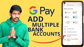 How to Add Secondary Bank Account in Google Pay  Add Multiple Bank Accounts in Gpay [upl. by Alinoel]