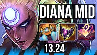 DIANA vs CASSIOPEIA MID  Legendary 500 games 1532 Rank 11 Diana  EUW Challenger  1324 [upl. by Branca24]