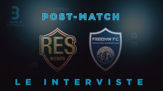 081023 🎙️ Le interviste di Res Roma  Freedom Serie B Femminile [upl. by Sylvia]