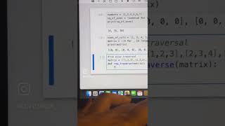 2D Matrix python dsa studymotivation vlog coding growth productivity selfdevelopment [upl. by Yevre]