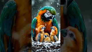 Mothers Shield parrotlover rain parrots viral shortsfeed [upl. by Neerbas192]